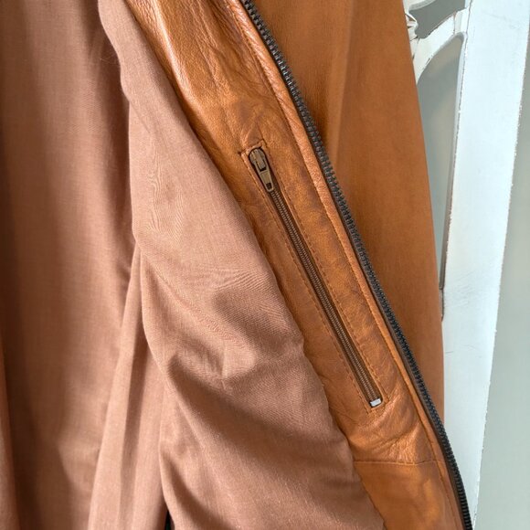 NWOT - De Nicola Light Brown Leather Jacket - Picture 7 of 13